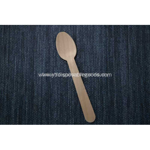 Disposable Aspen Wood Spoon